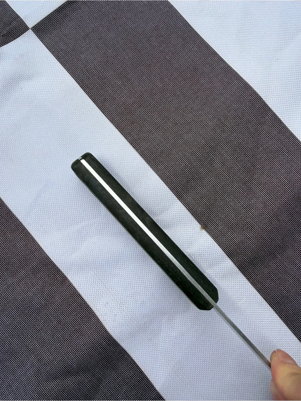 Vtg FLINT Arrowhead SPATULA USA Black Handle Stainless 13 3/4